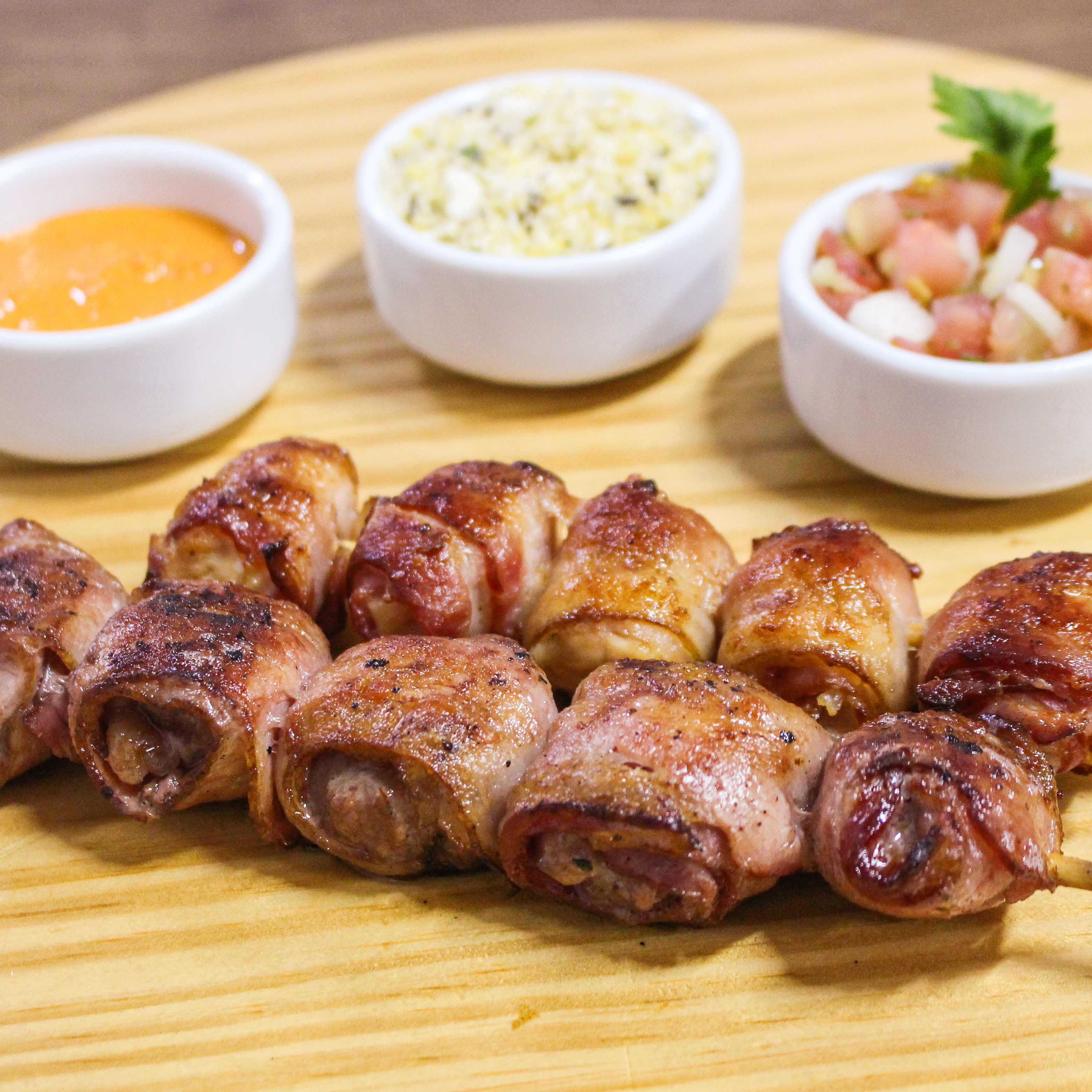 Espeto de Filé com Bacon