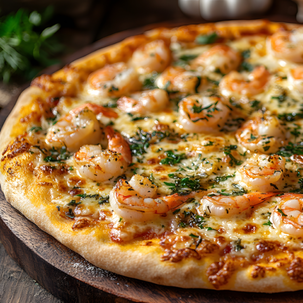 ❄️Pizza de Camarão com Requeijão