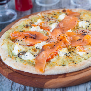 ❄️Pizza de Salmão com Cream Chease